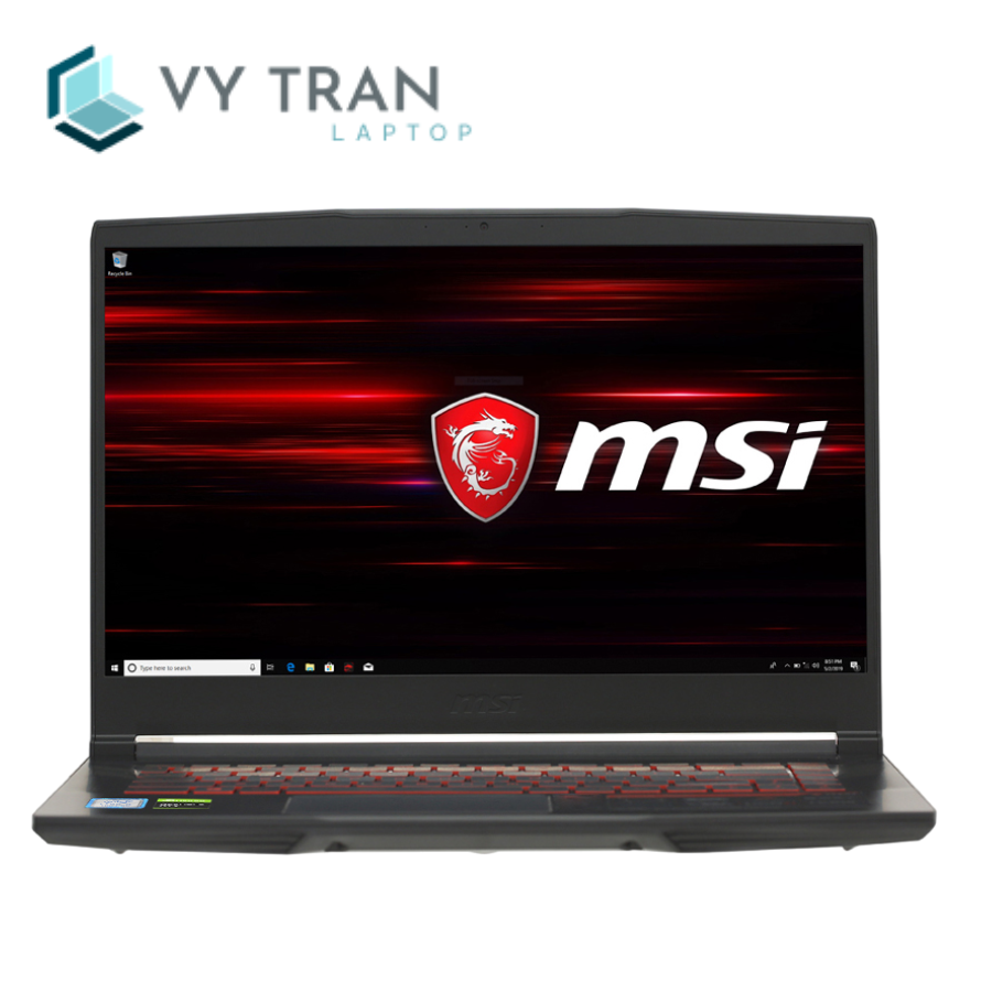 Laptop Gaming MSI GF63 9RCX i7 9750H 12CPUS/ 8G/ SSD256G/ GTX1650TI